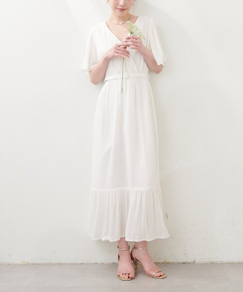 natural couture(ナチュラルクチュール)の「【WEB限定】ワッシャー楊柳リゾートワンピース(ワンピース・レディース・モカ/ラベンダー/サックスブルー/ブラック/オフホワイト・FREE)」の12枚目の写真