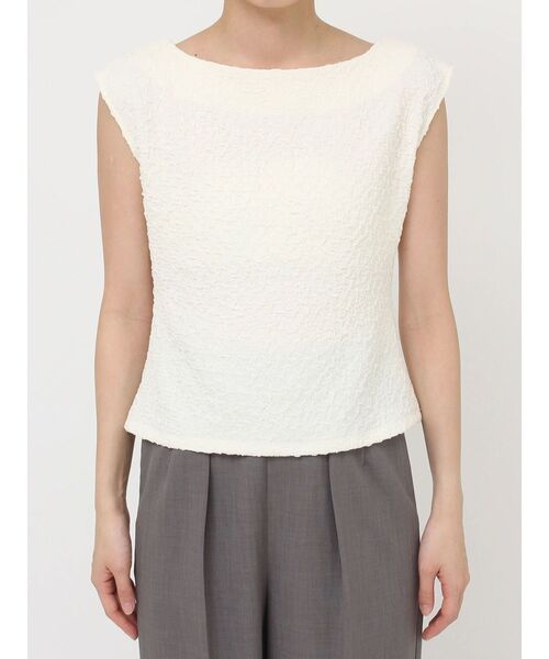 LAGUNAMOON（ラグナムーン）の「2WAYシャーリングトップス（Tシャツ/カットソー・レディース・グリーン系その他/アイボリー/ブラック・FREE）」の13枚目の写真