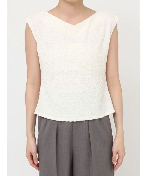 LAGUNAMOON（ラグナムーン）の「2WAYシャーリングトップス（Tシャツ/カットソー・レディース・グリーン系その他/アイボリー/ブラック・FREE）」の20枚目の写真