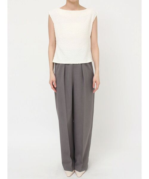 LAGUNAMOON（ラグナムーン）の「2WAYシャーリングトップス（Tシャツ/カットソー・レディース・グリーン系その他/アイボリー/ブラック・FREE）」の21枚目の写真