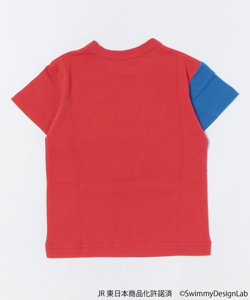 HAKKA KIDS（ハッカキッズ）の「乗り物プリント（Tシャツ/カットソー・キッズ・ライトブルー/オフホワイト/レッド/ブルー/イエロー/グリーン・110cm/120cm/130cm/100cm）」の7枚目の写真
