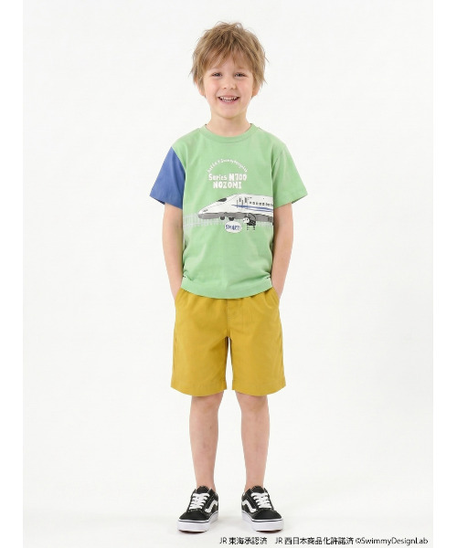 HAKKA KIDS(ハッカキッズ)の「乗り物プリント(Tシャツ/カットソー・キッズ・ライトブルー/オフホワイト/レッド/ブルー/イエロー/グリーン・110cm/120cm/130cm/100cm)」の15枚目の写真