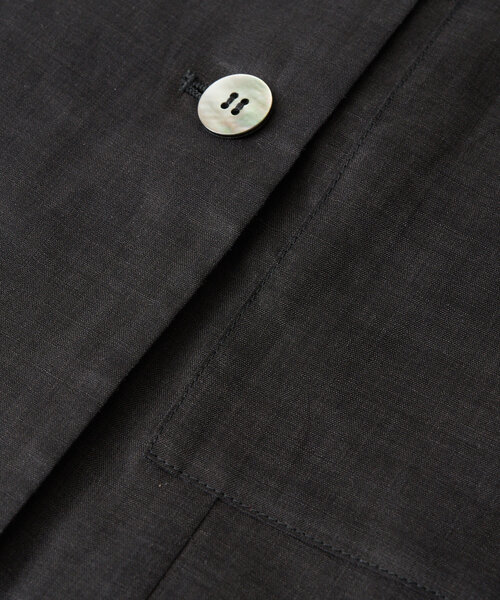 RIVE DROITE（リヴドロワ）の「【程よい透け感が魅力】ラミーハーフスリーブジャケット（テーラードジャケット・レディース・モカ/サックスブルー/ブラック・FREE）」の18枚目の写真