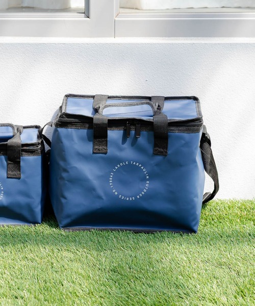 LAKOLE（ラコレ）の「ターポリン保冷バッグ(M) / 327862（アウトドアグッズ・レディース・ベージュ/ブラック/ネイビー・FREE）」の3枚目の写真