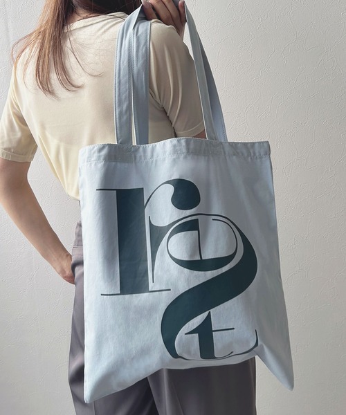 rectangle（レクタングル）の「バイカラーロゴトートバッグ（トートバッグ・レディース・ミント/サックスブルー/ブラウン・FREE）」の7枚目の写真