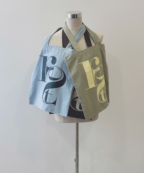 rectangle（レクタングル）の「バイカラーロゴトートバッグ（トートバッグ・レディース・ミント/サックスブルー/ブラウン・FREE）」の10枚目の写真