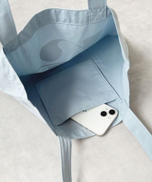 rectangle（レクタングル）の「バイカラーロゴトートバッグ（トートバッグ・レディース・ミント/サックスブルー/ブラウン・FREE）」の13枚目の写真