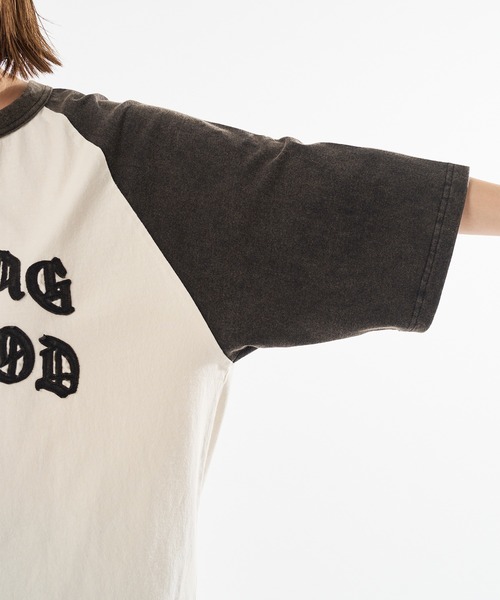 kutir(クティール)の「VINTAGE LIKE RAGLAN TEE/ヴィンテージライクラグランTEE(Tシャツ/カットソー・メンズ・ブラウン/ブラック/ブラック系/レッド系/ブラウン系/ネイビー・MEDIUM/LARGE)」の21枚目の写真