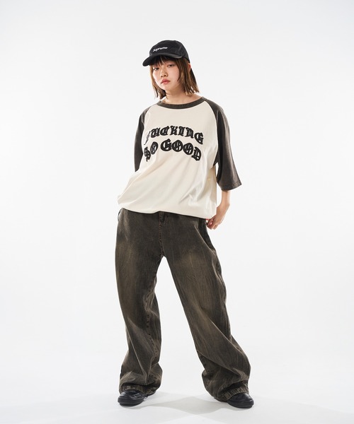 kutir(クティール)の「VINTAGE LIKE RAGLAN TEE/ヴィンテージライクラグランTEE(Tシャツ/カットソー・メンズ・ブラウン/ブラック/ブラック系/レッド系/ブラウン系/ネイビー・MEDIUM/LARGE)」の17枚目の写真