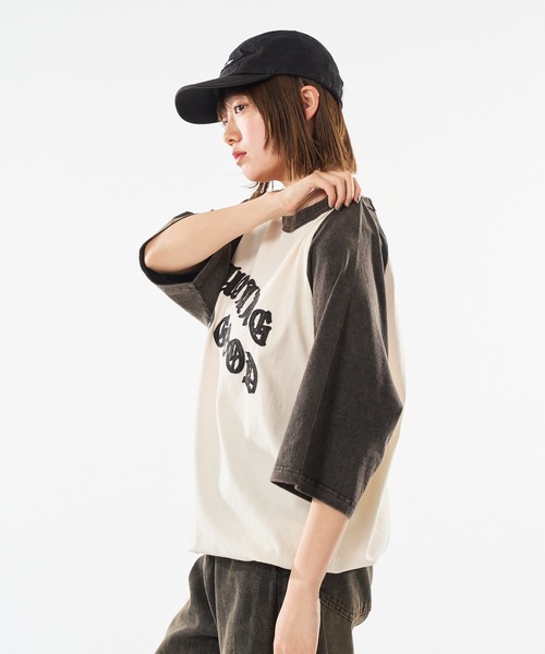 kutir(クティール)の「VINTAGE LIKE RAGLAN TEE/ヴィンテージライクラグランTEE(Tシャツ/カットソー・メンズ・ブラウン/ブラック/ブラック系/レッド系/ブラウン系/ネイビー・MEDIUM/LARGE)」の14枚目の写真