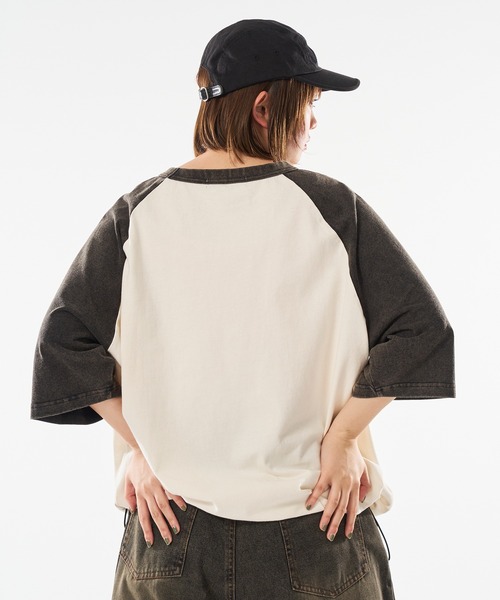 kutir(クティール)の「VINTAGE LIKE RAGLAN TEE/ヴィンテージライクラグランTEE(Tシャツ/カットソー・メンズ・ブラウン/ブラック/ブラック系/レッド系/ブラウン系/ネイビー・MEDIUM/LARGE)」の15枚目の写真