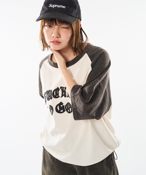 kutir(クティール)の「VINTAGE LIKE RAGLAN TEE/ヴィンテージライクラグランTEE(Tシャツ/カットソー・メンズ・ブラウン/ブラック/ブラック系/レッド系/ブラウン系/ネイビー・MEDIUM/LARGE)」の11枚目の写真