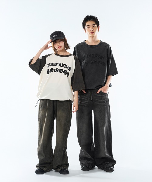 kutir(クティール)の「VINTAGE LIKE RAGLAN TEE/ヴィンテージライクラグランTEE(Tシャツ/カットソー・メンズ・ブラウン/ブラック/ブラック系/レッド系/ブラウン系/ネイビー・MEDIUM/LARGE)」の9枚目の写真