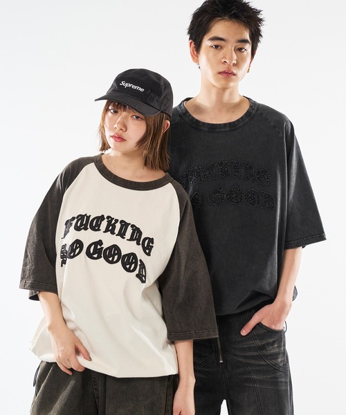 kutir(クティール)の「VINTAGE LIKE RAGLAN TEE/ヴィンテージライクラグランTEE(Tシャツ/カットソー・メンズ・ブラウン/ブラック/ブラック系/レッド系/ブラウン系/ネイビー・MEDIUM/LARGE)」の7枚目の写真