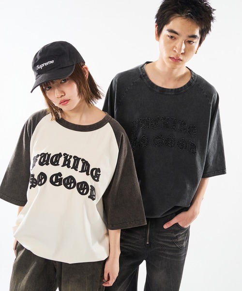 kutir(クティール)の「VINTAGE LIKE RAGLAN TEE/ヴィンテージライクラグランTEE(Tシャツ/カットソー・メンズ・ブラウン/ブラック/ブラック系/レッド系/ブラウン系/ネイビー・MEDIUM/LARGE)」の8枚目の写真