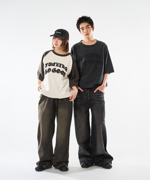 kutir(クティール)の「VINTAGE LIKE RAGLAN TEE/ヴィンテージライクラグランTEE(Tシャツ/カットソー・メンズ・ブラウン/ブラック/ブラック系/レッド系/ブラウン系/ネイビー・MEDIUM/LARGE)」の10枚目の写真