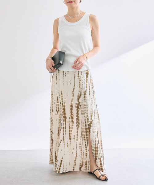 RIVE DROITE（リヴドロワ）の「【2way仕様】テレコ2WAYタンク（キャミソール・レディース・ブラウン/オレンジ/グレイッシュベージュ/オフホワイト・FREE）」の16枚目の写真