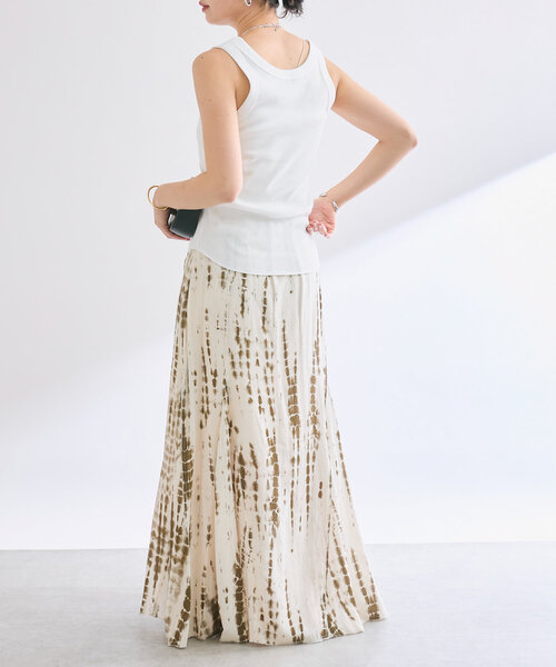 RIVE DROITE（リヴドロワ）の「【2way仕様】テレコ2WAYタンク（キャミソール・レディース・ブラウン/オレンジ/グレイッシュベージュ/オフホワイト・FREE）」の18枚目の写真