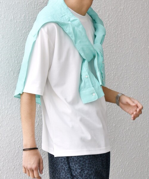 SHIPSany:〈接触冷感〉COOLTOUCHスムースリラックスポケットTシャツ◇