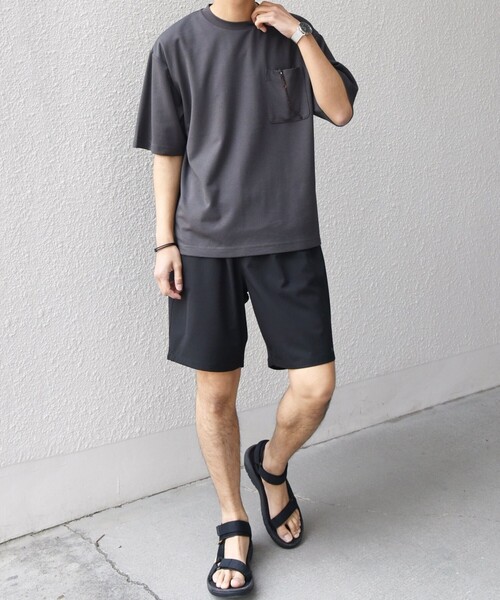 SHIPSany:〈接触冷感〉COOLTOUCHスムースリラックスポケットTシャツ◇