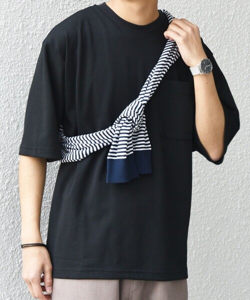 SHIPS any(シップス エニィ)の「SHIPS any:〈接触冷感〉COOL TOUCH スムース リラックス ポケット Tシャツ◇(Tシャツ/カットソー・メンズ・ホワイト/グリーン/ダークグレー/ベージュ/ブラック・MEDIUM/LARGE/X-LARGE)」の18枚目の写真