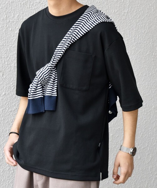 SHIPS any(シップス エニィ)の「SHIPS any:〈接触冷感〉COOL TOUCH スムース リラックス ポケット Tシャツ◇(Tシャツ/カットソー・メンズ・ホワイト/グリーン/ダークグレー/ベージュ/ブラック・MEDIUM/LARGE/X-LARGE)」の19枚目の写真