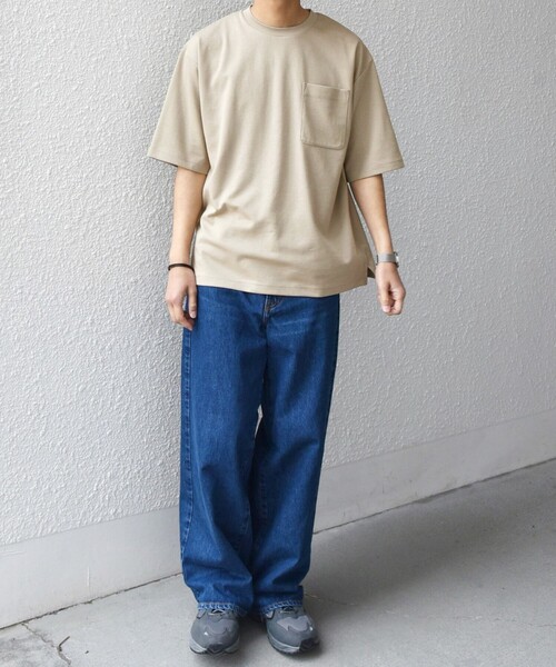 SHIPS any(シップス エニィ)の「SHIPS any:〈接触冷感〉COOL TOUCH スムース リラックス ポケット Tシャツ◇(Tシャツ/カットソー・メンズ・ホワイト/グリーン/ダークグレー/ベージュ/ブラック・MEDIUM/LARGE/X-LARGE)」の21枚目の写真