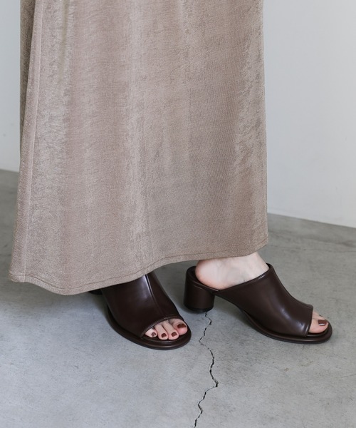 select MOCA（セレクトモカ）の「シリンダーヒールサンダル（サンダル・レディース・ブラック/ブラウン・LARGE/MEDIUM/SMALL）」の17枚目の写真