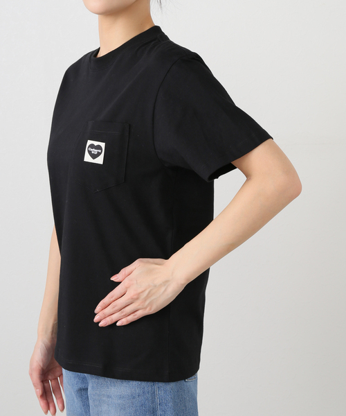 JOINT WORKS(ジョイントワークス)の「Carhartt /カーハートダブルアイピー W S/S POCKET HEART T-SHIRT(Tシャツ/カットソー・レディース・ホワイト/ブラック・X-SMALL/SMALL)」の12枚目の写真