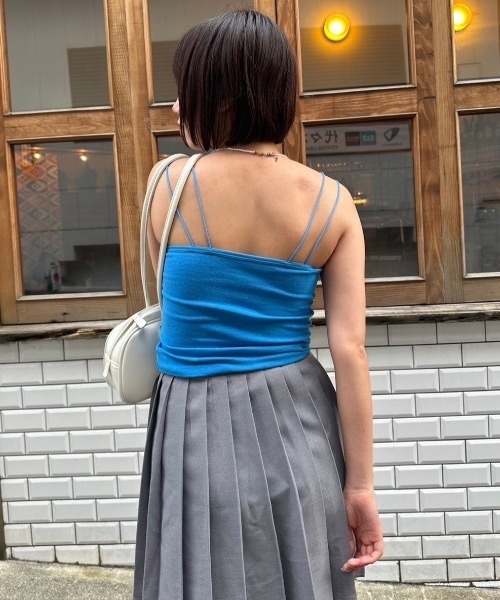 nemne store(ネンネストア)の「カップ付きインナーキャミソール(キャミソール・レディース・ホワイト系/ブラック系/サックスブルー系/レッド系・SMALL/MEDIUM)」の9枚目の写真