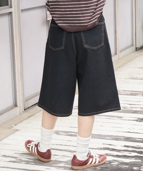 MONO-MART(モノマート)の「ヴィンテージ加工 ジョーツ デニムショートパンツ(デニムパンツ・レディース・インディゴブルー/ブラック/ライトブルー/ブルー/ブラック系/ブルー系/ネイビー・S/M/L)」の10枚目の写真