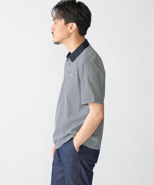 SHIPS(シップス)の「SHIPS: 〈接触冷感 / 抗菌防臭機能〉クールタッチ スムース ポロシャツ(Tシャツ/カットソー・メンズ・ホワイト/ネイビー/ダークブルー/ブラック・SMALL/MEDIUM/LARGE/X-LARGE)」の5枚目の写真