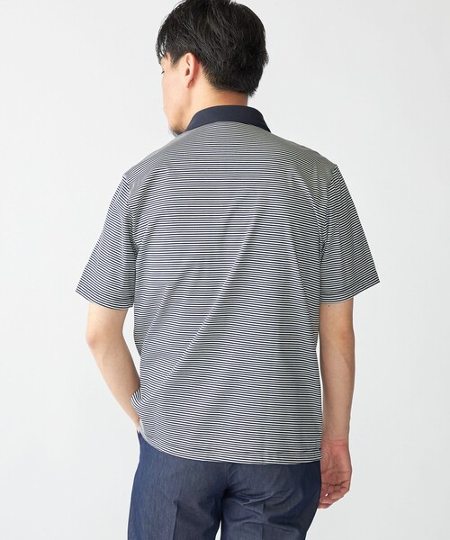 SHIPS(シップス)の「SHIPS: 〈接触冷感 / 抗菌防臭機能〉クールタッチ スムース ポロシャツ(Tシャツ/カットソー・メンズ・ホワイト/ネイビー/ダークブルー/ブラック・SMALL/MEDIUM/LARGE/X-LARGE)」の6枚目の写真