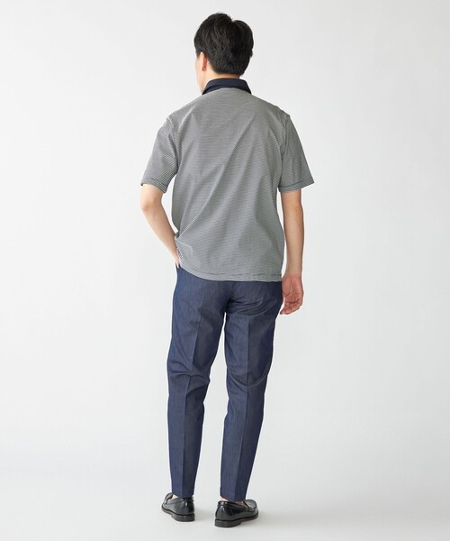 SHIPS(シップス)の「SHIPS: 〈接触冷感 / 抗菌防臭機能〉クールタッチ スムース ポロシャツ(Tシャツ/カットソー・メンズ・ホワイト/ネイビー/ダークブルー/ブラック・SMALL/MEDIUM/LARGE/X-LARGE)」の9枚目の写真