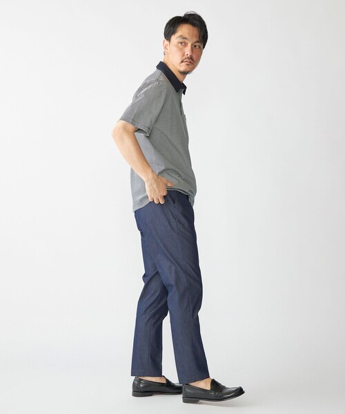 SHIPS(シップス)の「SHIPS: 〈接触冷感 / 抗菌防臭機能〉クールタッチ スムース ポロシャツ(Tシャツ/カットソー・メンズ・ホワイト/ネイビー/ダークブルー/ブラック・SMALL/MEDIUM/LARGE/X-LARGE)」の10枚目の写真