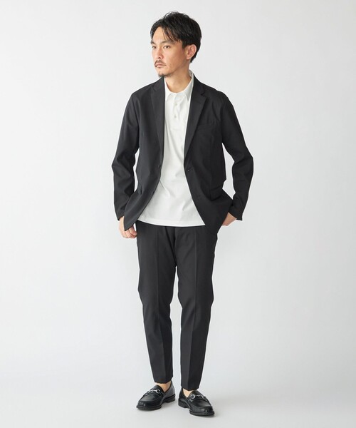SHIPS(シップス)の「SHIPS: 〈接触冷感 / 抗菌防臭機能〉クールタッチ スムース ポロシャツ(Tシャツ/カットソー・メンズ・ホワイト/ネイビー/ダークブルー/ブラック・SMALL/MEDIUM/LARGE/X-LARGE)」の14枚目の写真