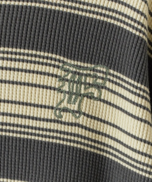 FACETASM（ファセッタズム）の「FACETASM/ファセッタズム WAFFLE KNIT TEE 半袖Tシャツ（Tシャツ/カットソー・メンズ・チャコール/ミント・5）」の7枚目の写真