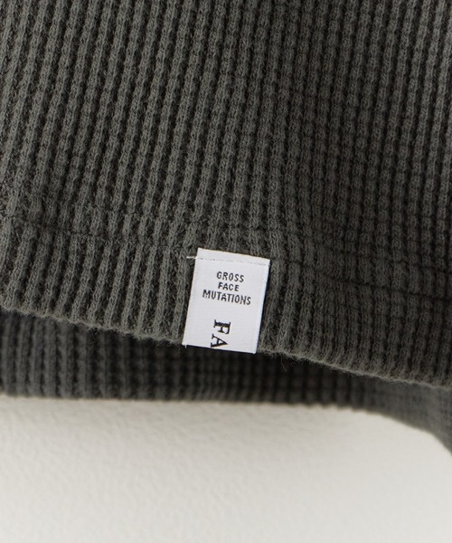 FACETASM（ファセッタズム）の「FACETASM/ファセッタズム WAFFLE KNIT TEE 半袖Tシャツ（Tシャツ/カットソー・メンズ・チャコール/ミント・5）」の5枚目の写真