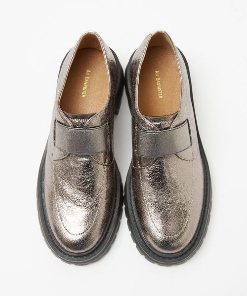 Au BANNISTER（オゥバニスター）の「フロントゴアシューズ（ドレスシューズ・レディース・その他/シルバー/ブラック・35/36/37/38/39）」の5枚目の写真