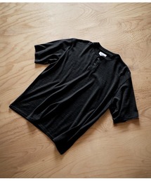 PORT BY ARK | PORT BY ARK / ポートバイアーク：Wool Henley Neck T-shirt：PO17-T003[COR](Tシャツ/カットソー)