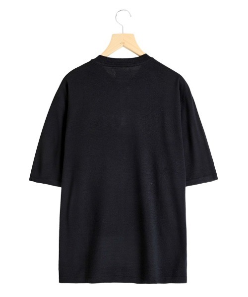 PORT BY ARK（ポートバイアーク）の「PORT BY ARK / ポートバイアーク：Wool Henley Neck T-shirt：PO17-T003[COR]（Tシャツ/カットソー・メンズ・ブラック/サンドベージュ・1/2）」の6枚目の写真
