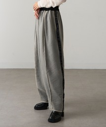 【MAGASIN DE MODE Onjna】レイヤードオーガンジーサイドラインパンツ trc