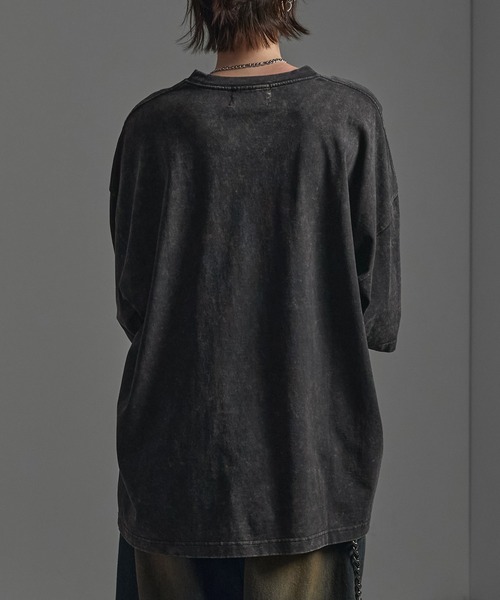 CIYOT（シヨウト）の「【CIYOT-シヨウト-】ヴィンテージ加工 ピグメント エンブレム刺繍 ロゴパッチ半袖Tシャツ（Tシャツ/カットソー・メンズ・ダークネイビー/レッド/グレー/ブラック・M/L）」の10枚目の写真