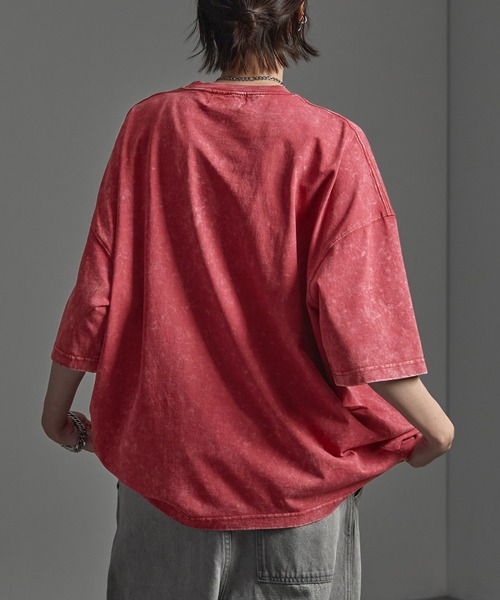 CIYOT（シヨウト）の「【CIYOT-シヨウト-】ヴィンテージ加工 ピグメント エンブレム刺繍 ロゴパッチ半袖Tシャツ（Tシャツ/カットソー・メンズ・ダークネイビー/レッド/グレー/ブラック・M/L）」の21枚目の写真