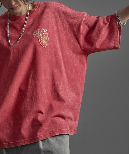 CIYOT（シヨウト）の「【CIYOT-シヨウト-】ヴィンテージ加工 ピグメント エンブレム刺繍 ロゴパッチ半袖Tシャツ（Tシャツ/カットソー・メンズ・ダークネイビー/レッド/グレー/ブラック・M/L）」の22枚目の写真