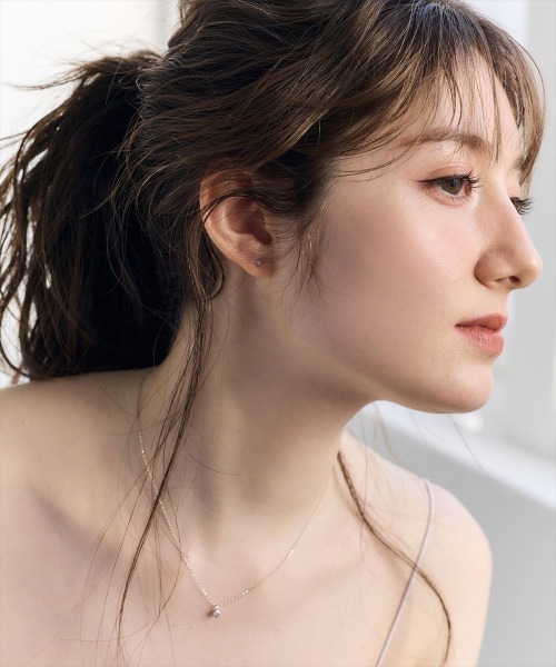 Jolie Toujours（ジョリトゥジュール）の「【金属アレルギー軽減】〈Silver925〉ＣＺフクリンピアス（ピアス（両耳用）・レディース・シルバー・FREE）」の4枚目の写真