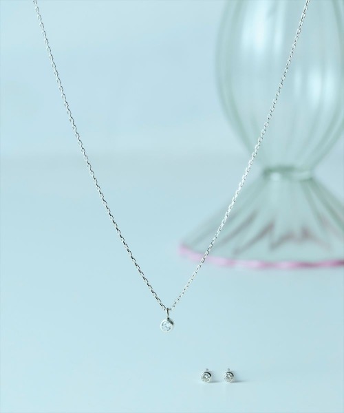Jolie Toujours（ジョリトゥジュール）の「【金属アレルギー軽減】〈Silver925〉ＣＺフクリンピアス（ピアス（両耳用）・レディース・シルバー・FREE）」の9枚目の写真