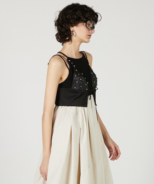 PRANK PROJECT（プランクプロジェクト）の「メタルパーツブラ / Metal Part Bra（その他トップス・レディース・ブラック/ベージュ・FREE）」の11枚目の写真