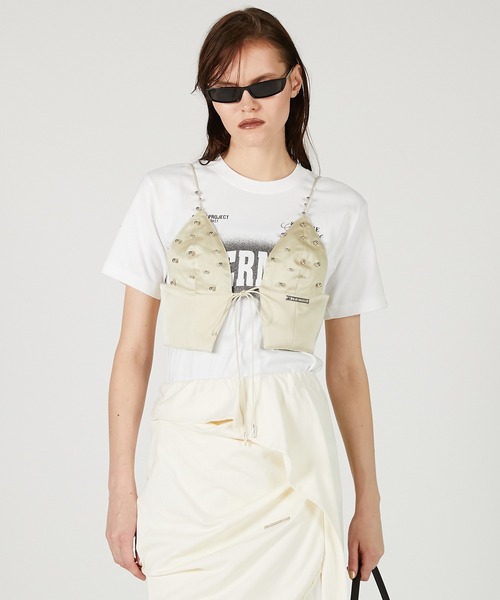 PRANK PROJECT（プランクプロジェクト）の「メタルパーツブラ / Metal Part Bra（その他トップス・レディース・ブラック/ベージュ・FREE）」の6枚目の写真