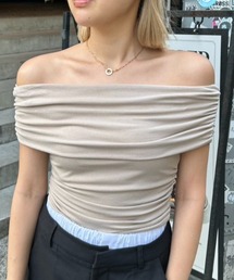 BLONDEY | サイドギャザーオフショルトップス(その他トップス)
